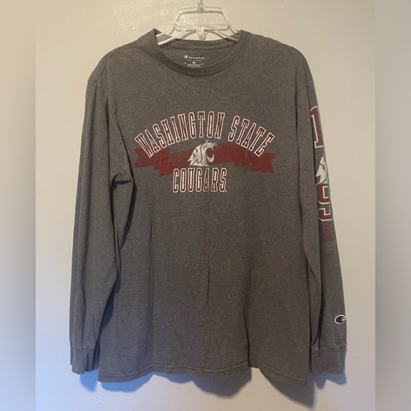 Champion Washington State Cougars Long Sleeve Tee Sz M - Picture 1 of 7